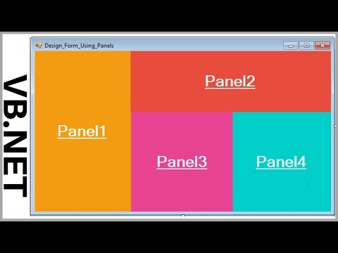 VB.Net - How To Design Form In VB.Net Using Panels