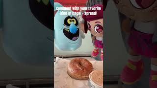 Molly and Scratch just wanna eat… BAGELS! #theghostandmollymcgee