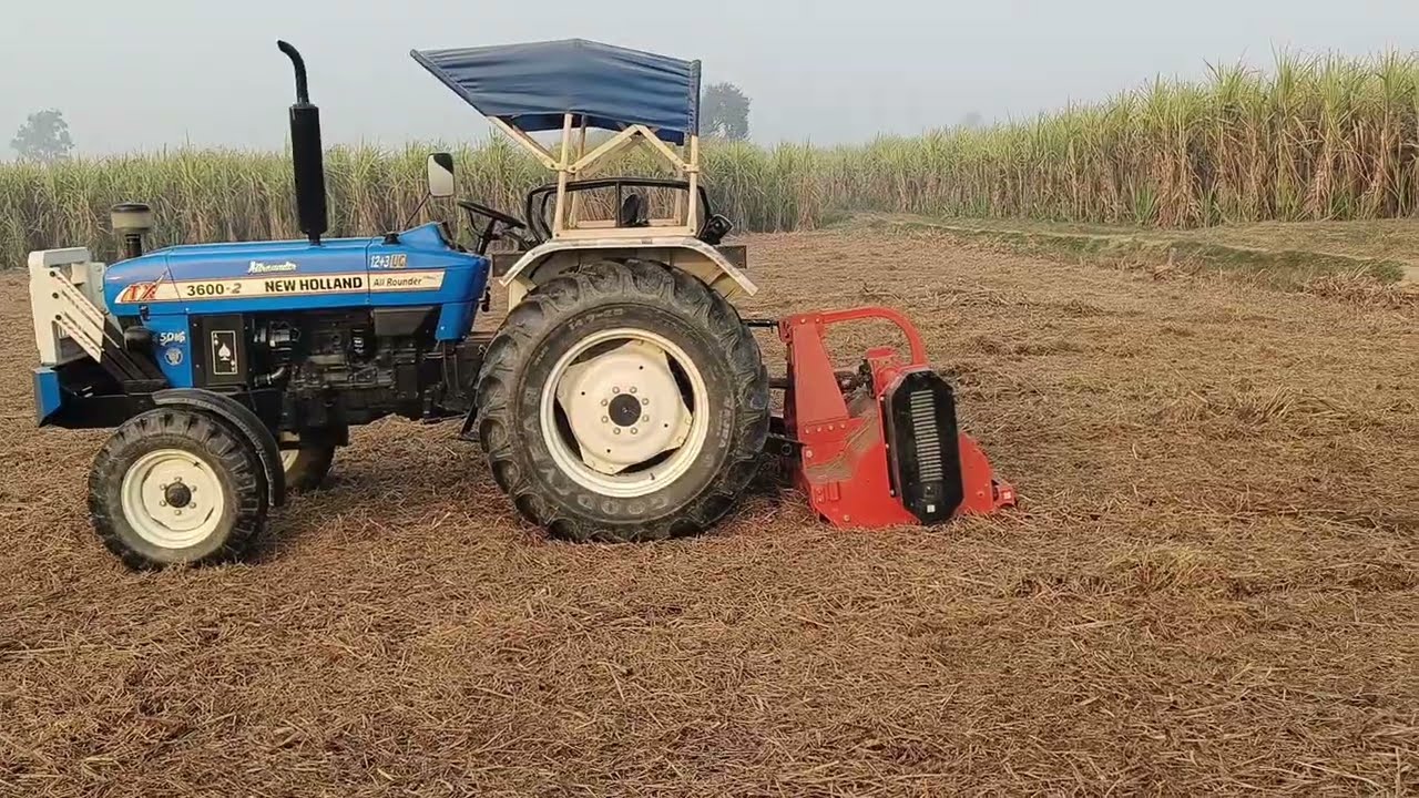 New vlog 🙏 📷 आज हमने खेत में लगाया मल्चर new holland 3600-2 all rounder plus with mulchur