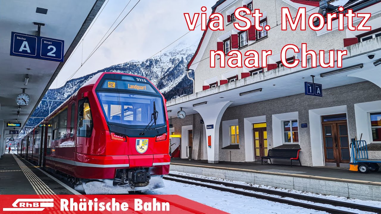 Update Met de RHÄTISCHE BAHN over de BERNINAPAS via ST. MORTIZ 🇨🇭 #BartVlog