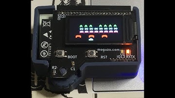 I created a space invader with esp32.