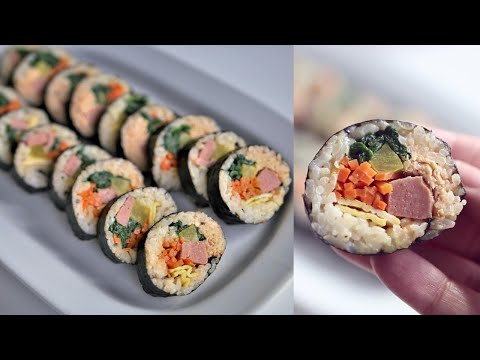 كيمباب كوري سهل و سريع Korean Gimbap Kimbap 