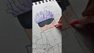 Drawing Gojo in Minecraft Style! #shorts