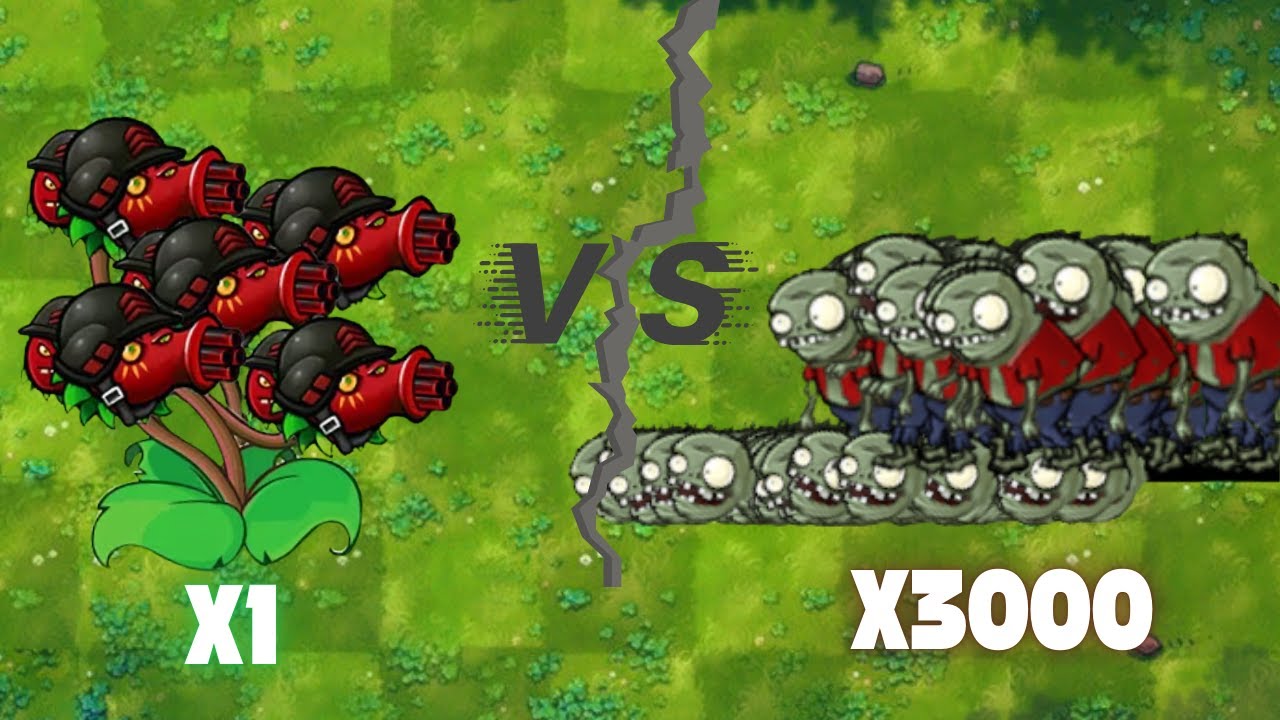 PVZ 1 Fusion 2.3 Challenge!! 1 Plants Fusion VS 3000 Imp Zombies - Who ...