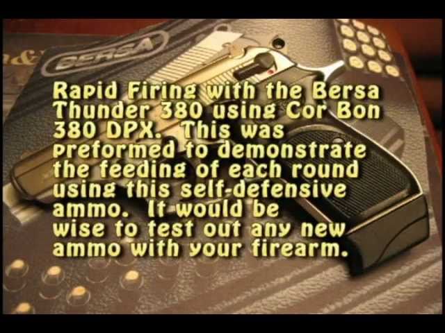 Bersa Thunder 380 Rapid Firing Test