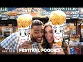 LA County Fair Giant Curly Fry Cone Chicken And Waffle On A Stick Festival Foodies 