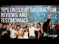 Tips on Client Satisfaction, Reviews, and Testimonials | Wedding Workshop Part 1