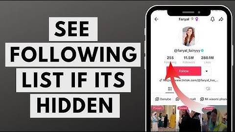 How to See Following List of TikTok Account if it