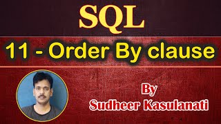 SQL 11 - Order By clause