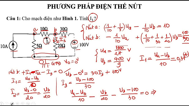 Bài tập về phương trình điện thế nút năm 2024