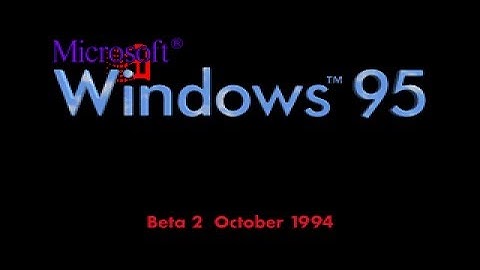Microsoft Chicago (Windows 95 October 