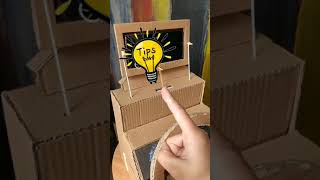 Creative ideas How to make a cool mobile gaming steering wheel out of cardboard screenshot 5