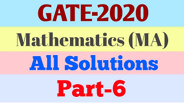 GATE-2020 || MATHEMATICS (MA) || ANSWER KEY ||