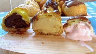 Profiteroles with three different fillings | Just Anya