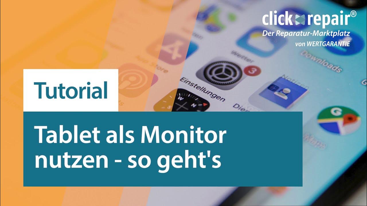 Tablet als Monitor nutzen so geht's YouTube