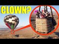 when your drone see's clowns in a Hot air Balloon, RUN AWAY FAST! (Don't let them catch you)