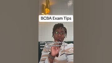 Biggest BCBA Exam tip...take time off..you deserve it!