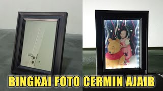 Cara Membuat Lampu Hias Cermin Foto Ajaib | Bingkai Foto Unik | Magic Mirror