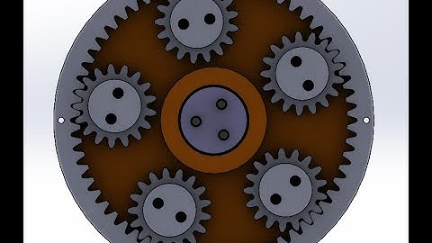 Planetary gear set type 2-5planetary gears-D72