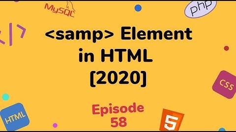 How to use HTML Samp Tag⚡(Hindi) Explained | Computer Code Element | Program Output🔥