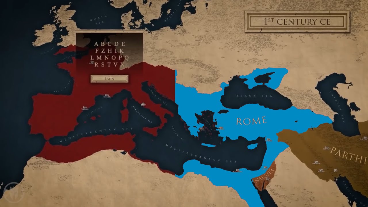 Roman Empire  2 Main Languages: Greek And Latin, The 3rd Script Of The Rosetta Stone 