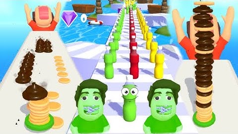 Pancake Run VS Juice Run | Walkthrough | All Level Gameplay Android,iOS | Video Games JCB Walagamer