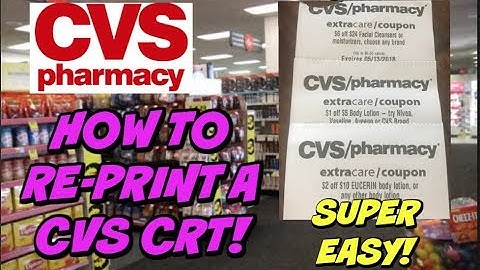 STEP BY STEP | How to RE-PRINT a CVS CRT ~ Super Easy!