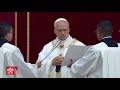 22 juin 2025, Messe en la solennité du Corps et du Sang du Christ célébrée par Léon XIV