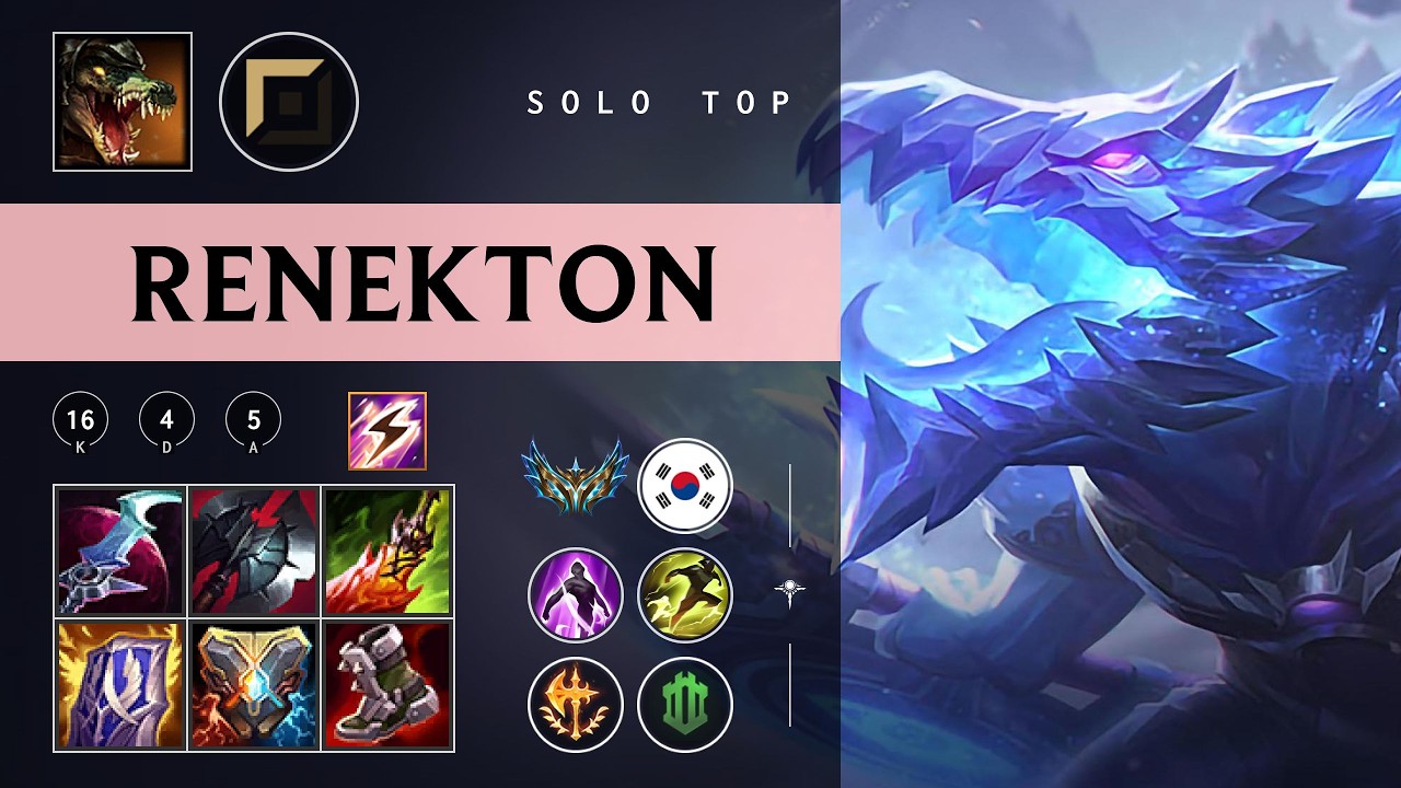 Renekton Top vs Riven - KR Challenger Patch 26.05