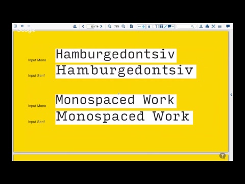 Exploring Monospaced Fonts: A Fontribute of Input Mono