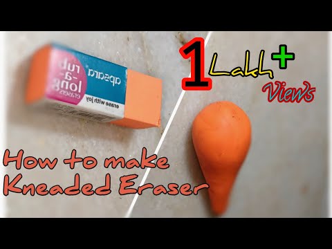 How to Make a Kneaded Eraser Without Tape - Step by Step - 2 min! 