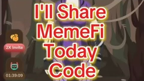 MemeFi Today Secret Code || Secret Combo