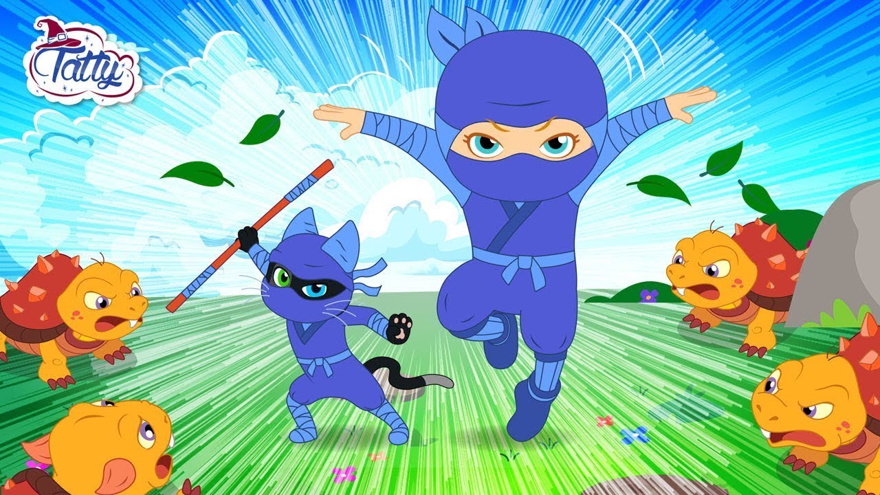 Едночасова анимационна компилация от приключенията на Нинджа Татти и Мисифу | Детска песен