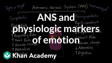 Autonomic nervous system (ANS) and physiologic markers of emotion | MCAT | Khan Academy