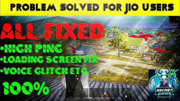 PUBG MOBILE - VOICE CHAT GLITCH, LOADING SCREEN FIX, HIGHER PING, MATCHMAKING ISSUE|| SOLVED 100%
