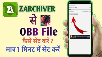 ZArchiver Se FREE FIRE Ki File Kaise Set Karen | FREE FIRE OBB File Set | How To Set free fire File 