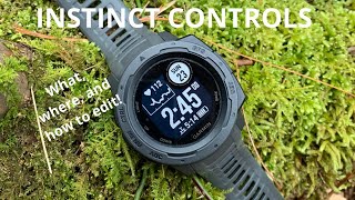 Garmin Instinct Controls. What are they, where are they, and how to edit them to best suite you!