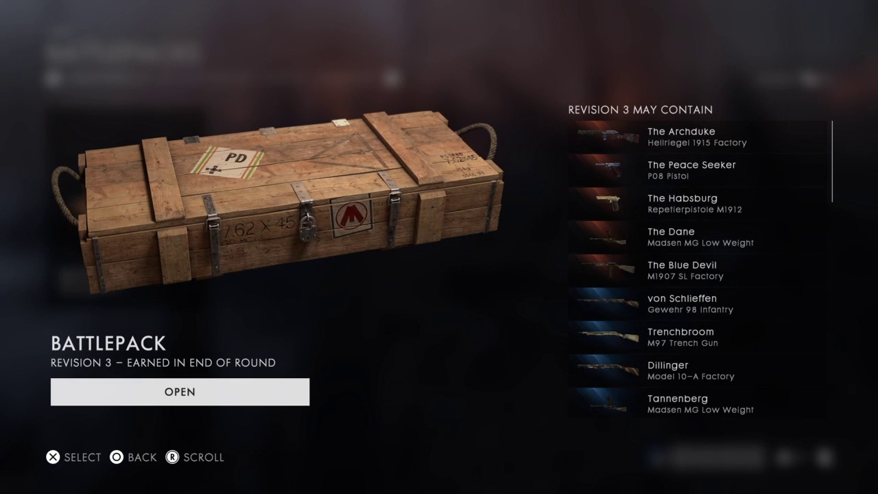 Revision 3 Battlepacks (PS4) [BF1]