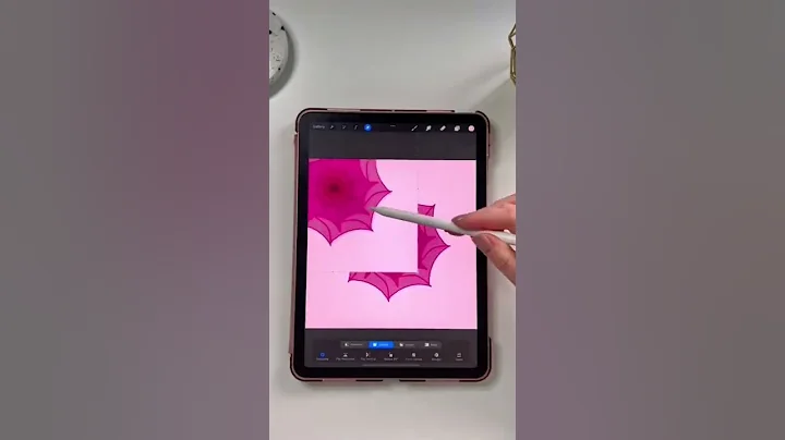 Symmetrical Flower Pattern in Procreate #shorts