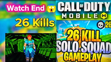 26 Kills Solo vs. Squad | One Plus Mobile Full Gameplay | Igniter Class | Call Of Duty Mobile game