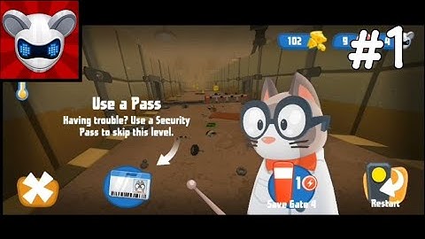 MouseBot Escape From CatLab Lab 1-2 Walkthrough Gameplay