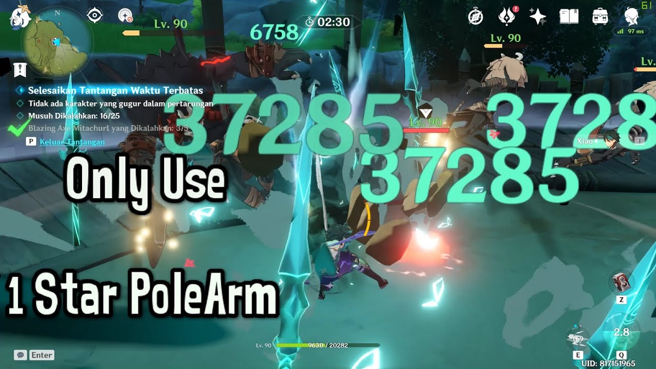 Genshin Impact - Contending Tides Day 3 Xiao Solo (Extreme Difficulty)