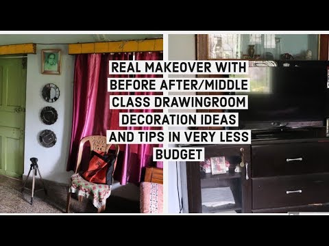 30 years old indian middle class drawing room makeover in ...