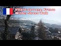 Villarddelans hiver  balade dans le centre du village vercors france
