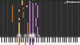 Video thumbnail of "Город 312 - Останусь Piano Tutorial  (Synthesia + Sheets + MIDI)"