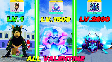 Noob To Pro Level 1 - 2600 With ALL Devil Fruits only in Event Shop Valentines in Blox Fruit