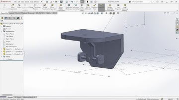 How to design a Flapping Honey Bee Drone in Solidworks? || Part 2 - Head, Camera and Gimbal