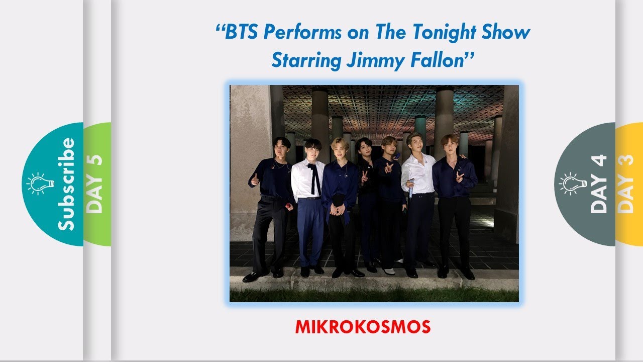 ENGINEER REACTS! BTS: MIKROKOSMOS LIVE ON THE TONIGHT SHOW STARRING JIMMY FALLON ENGINEER REACTS! BTS: MIKROKOSMOS LIVE ON THE TONIGHT SHOW STARRING JIMMY FALLON
