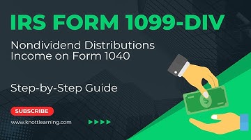 IRS Form 1099-DIV:  How to Report Nondividend Distributions