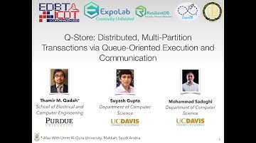 Q-Store: Distributed, Multi-partition Transactions via Queue-oriented Execution and Communication